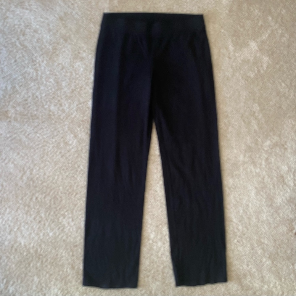 Eileen Fisher elastic waist black pants size medium